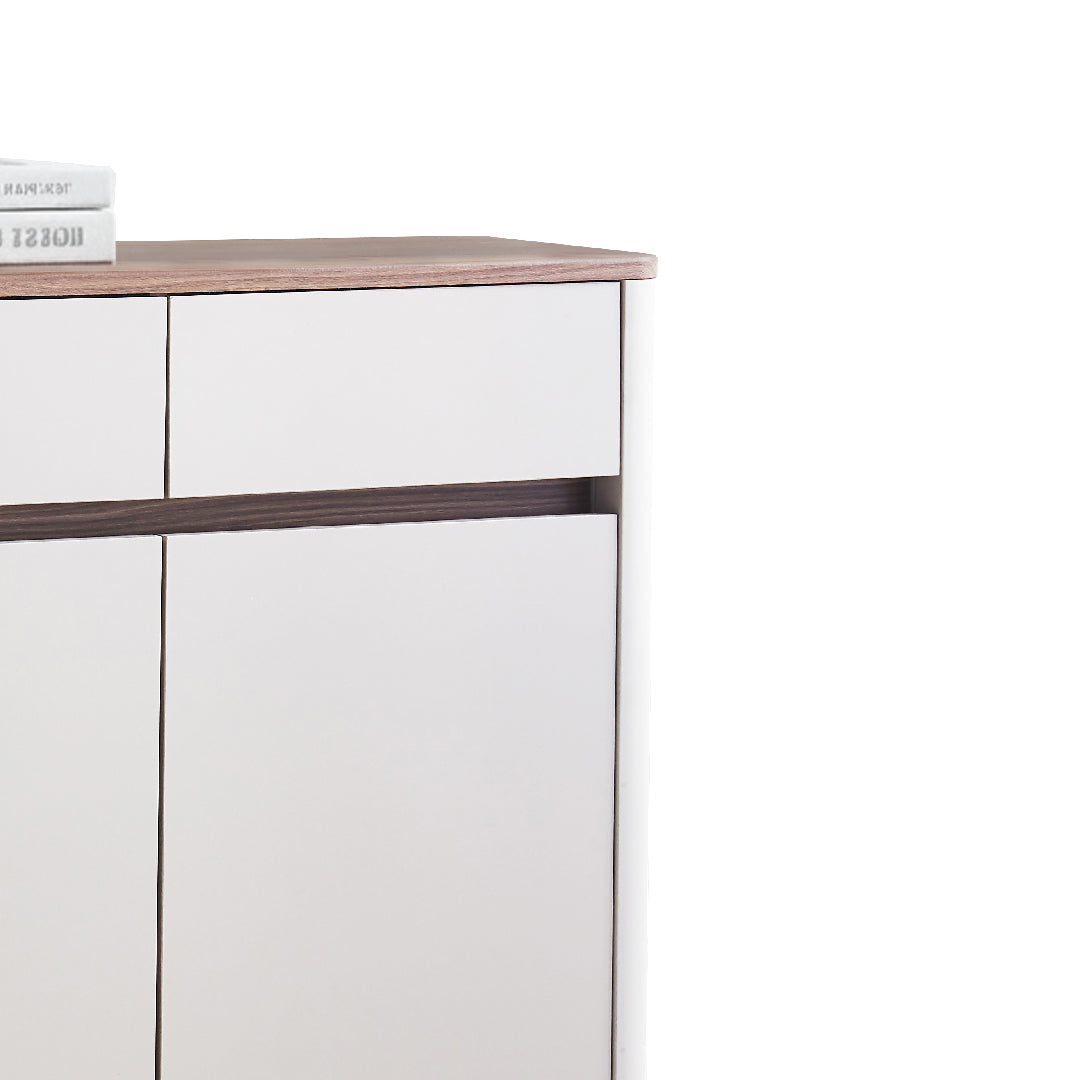 BREY Wood  2 Door Shoe Cabinet