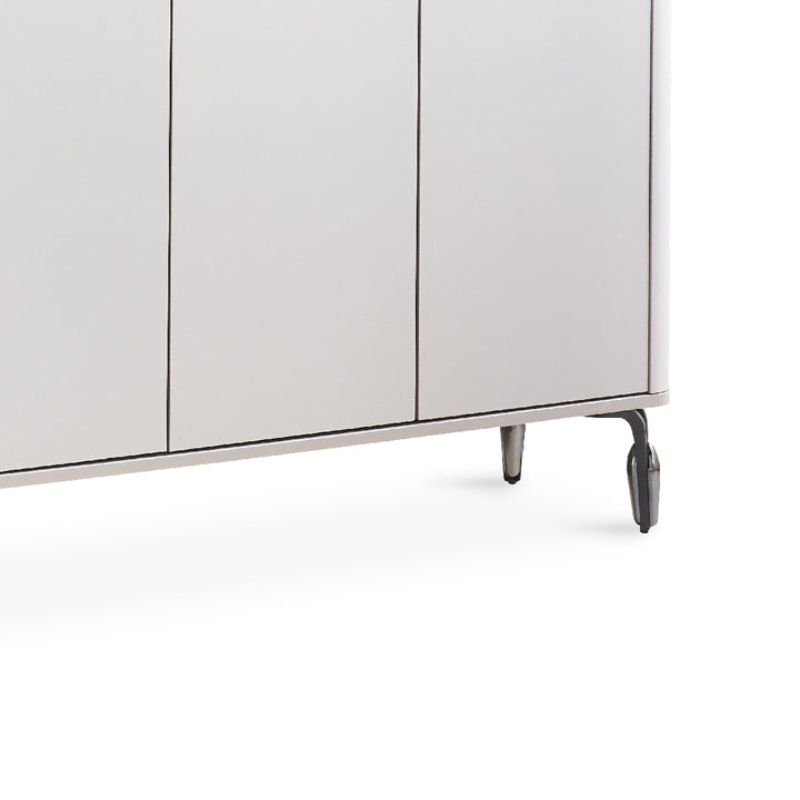 BREY Wood  3 Door Shoe Cabinet