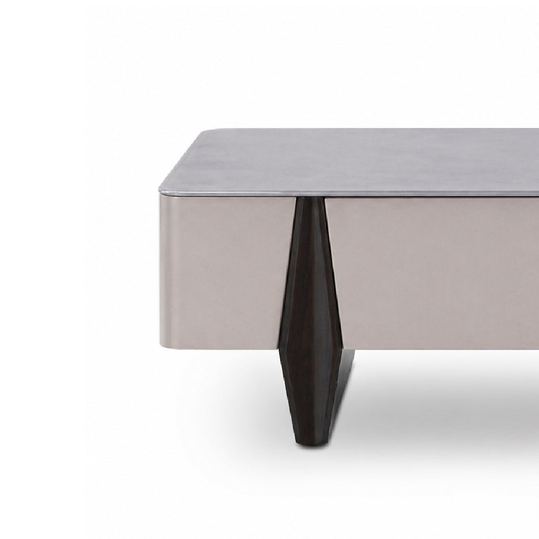 BREYAN Tempered Glass Coffee Table