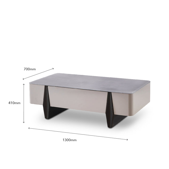 BREYAN Tempered Glass Coffee Table