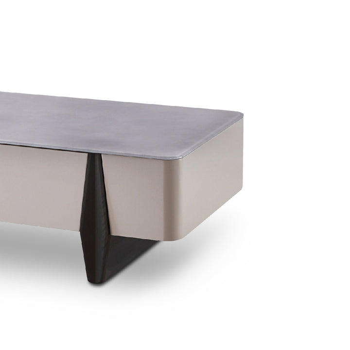 BREYAN Tempered Glass Coffee Table