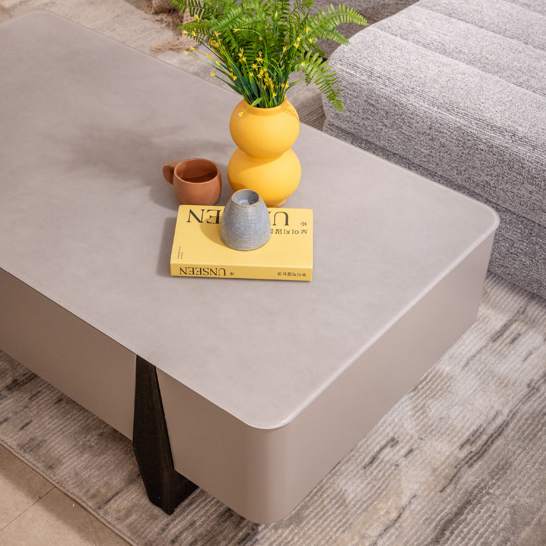 BREYAN Tempered Glass Coffee Table