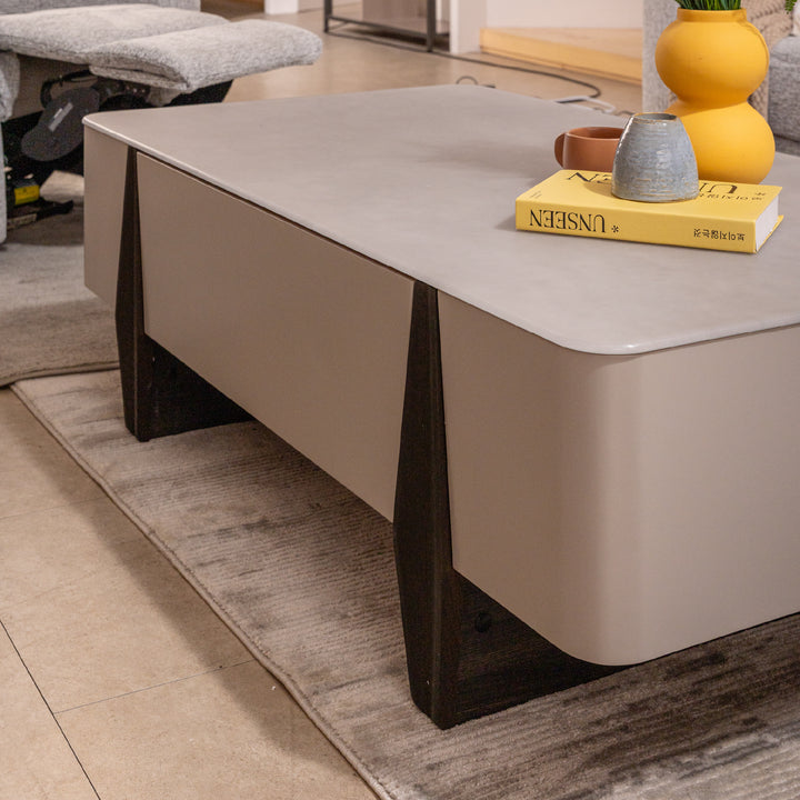 BREYAN Tempered Glass Coffee Table