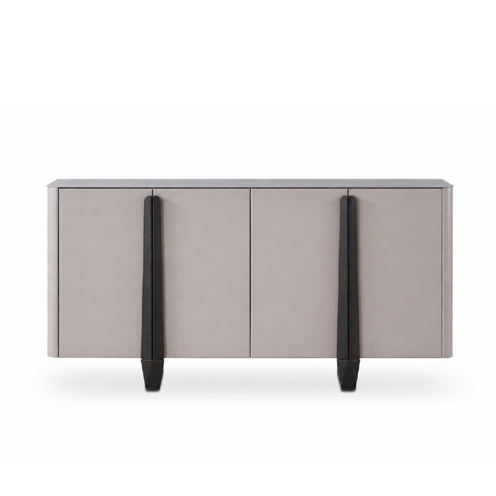 BREYAN Tempered Glass Sideboard