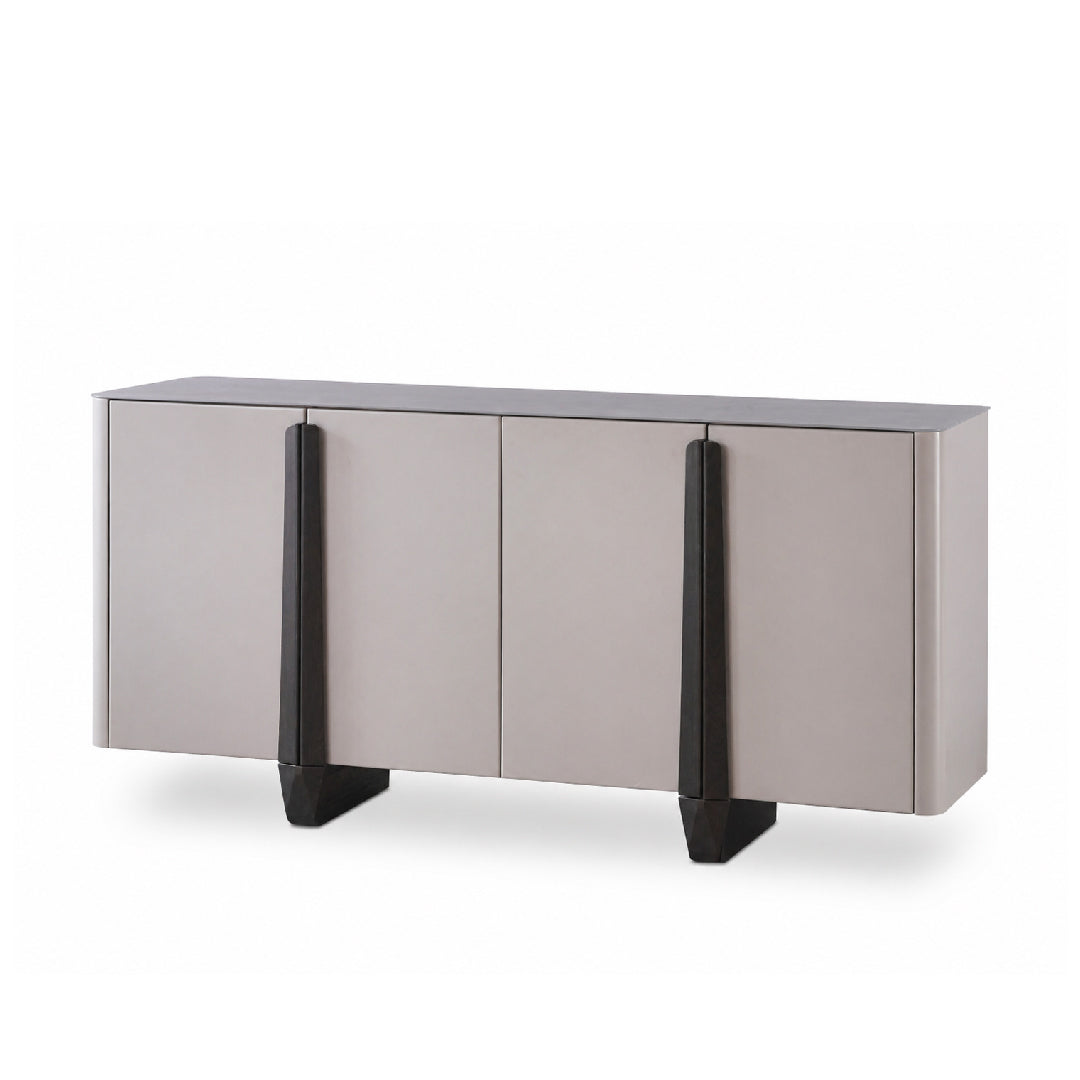 BREYAN Tempered Glass Sideboard