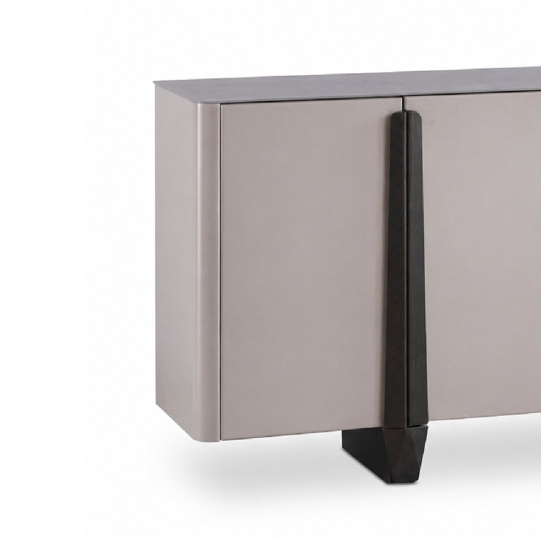 BREYAN Tempered Glass Sideboard