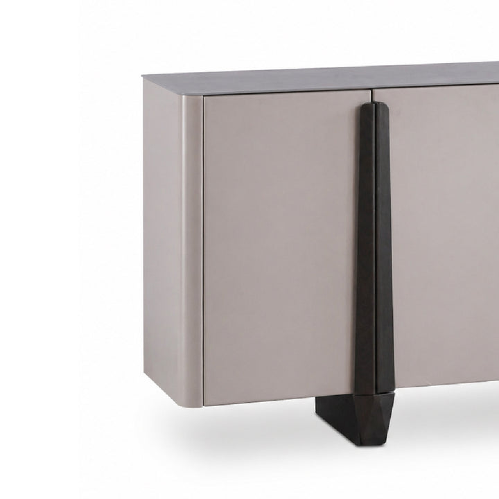 BREYAN Tempered Glass Sideboard