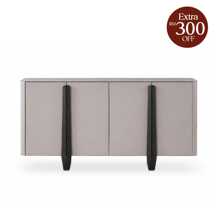 BREYAN Tempered Glass Sideboard