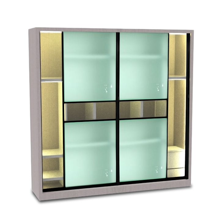 BRIGHTON Wardrobe with LED Light