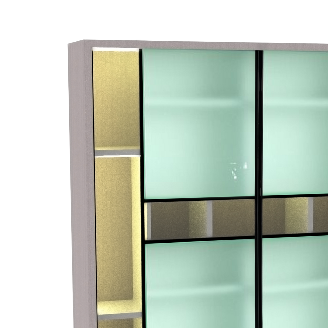 BRIGHTON Wardrobe with LED Light