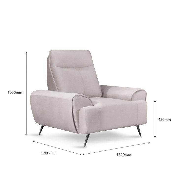 BRONWIN Push Back 1 Seater Sofa