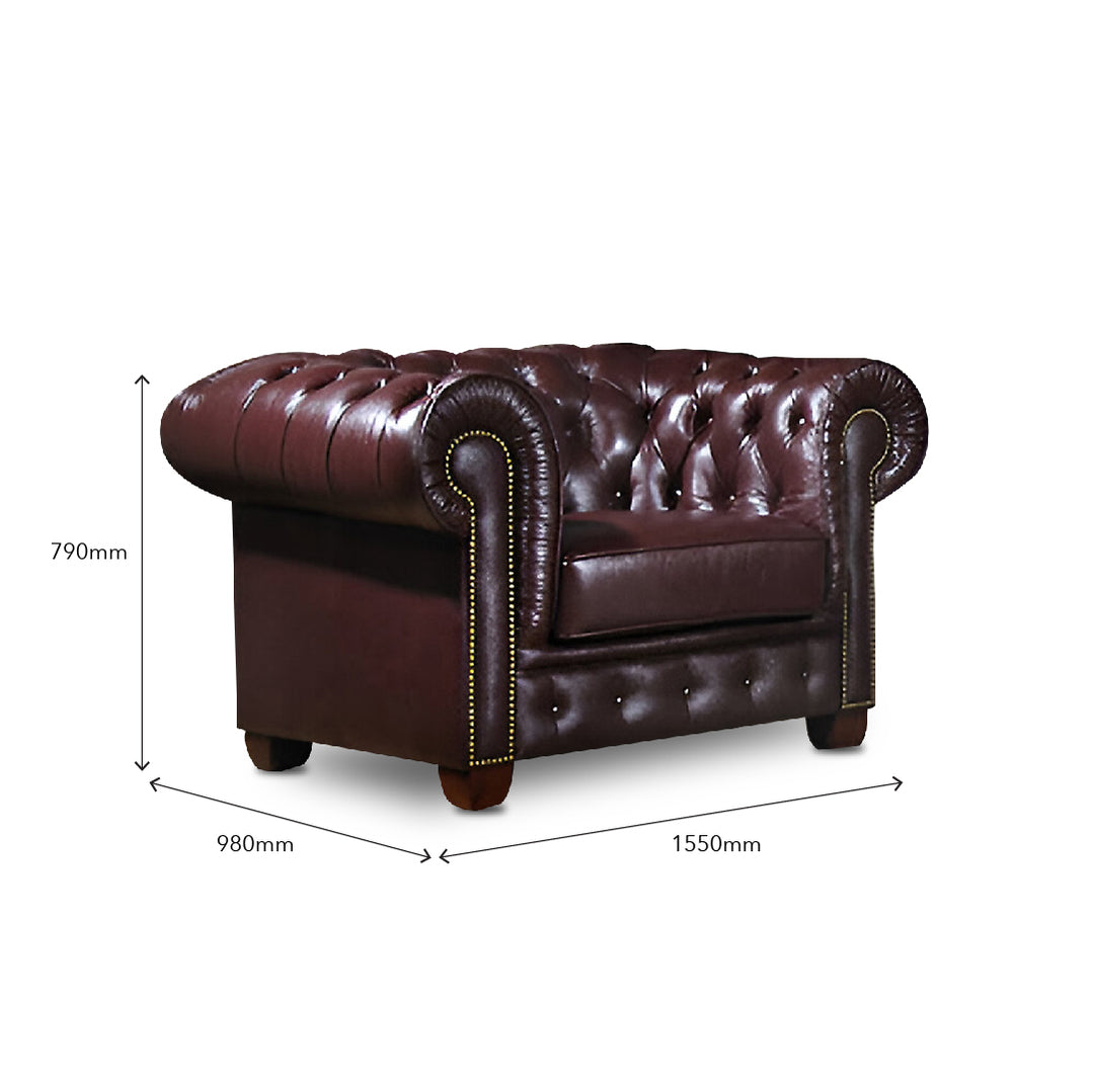 CARINA Chesterfield 1 Seater Sofa