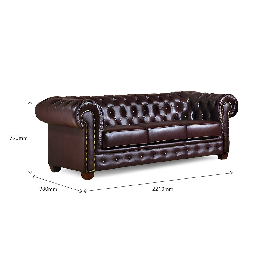 CARINA Chesterfield 3 Seater Sofa