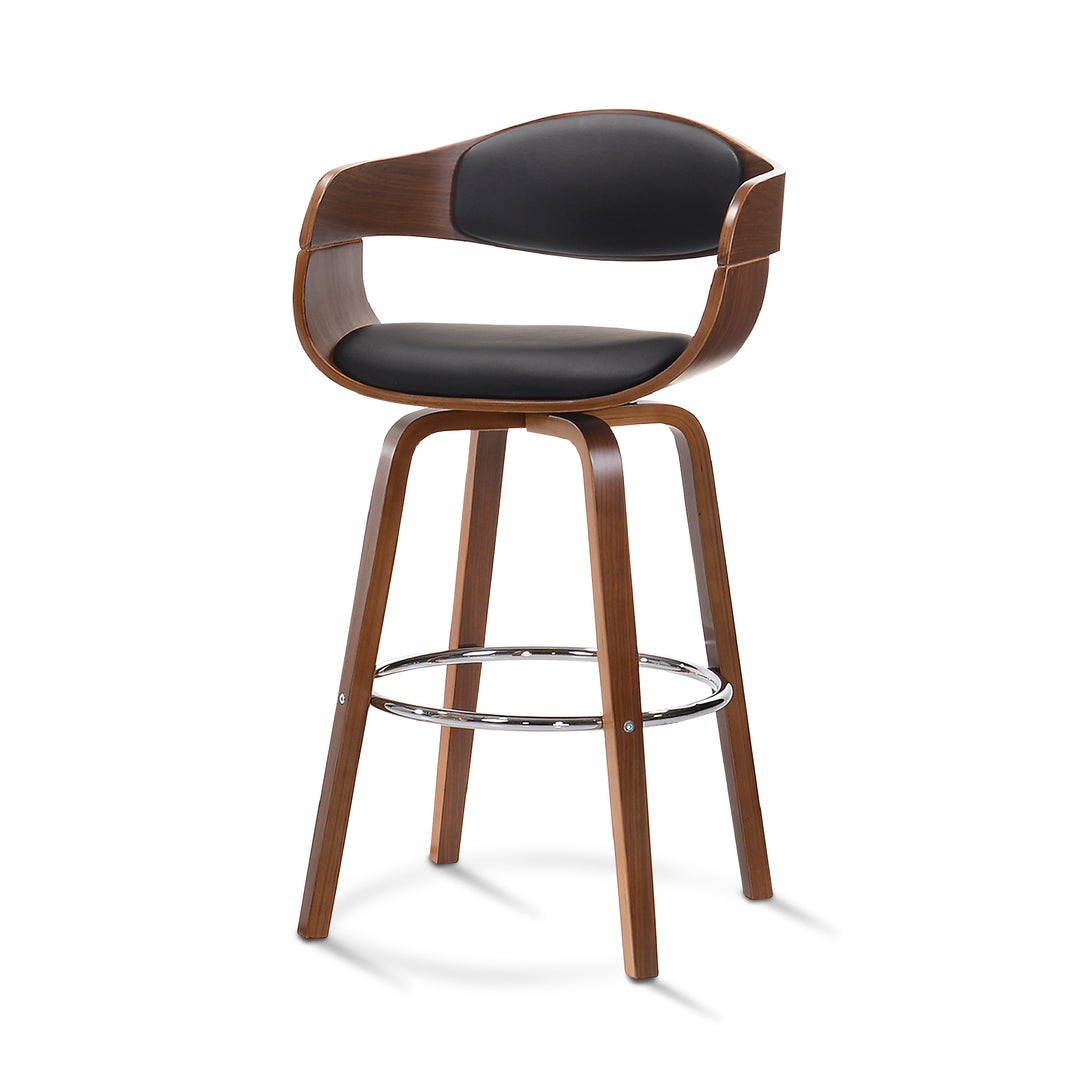 CHARLIZE Swivel Bar Chair Black