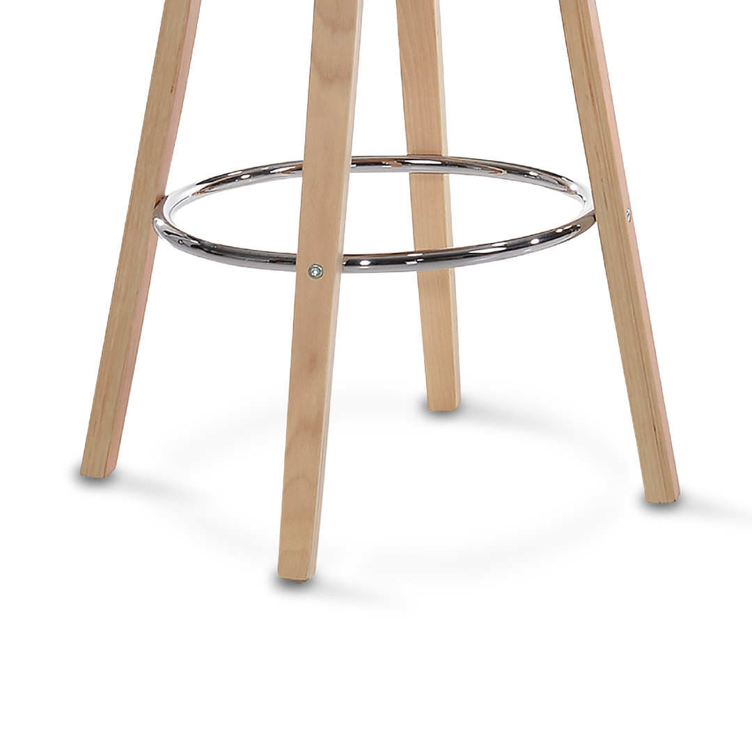 CHARLIZE Swivel Bar Chair White