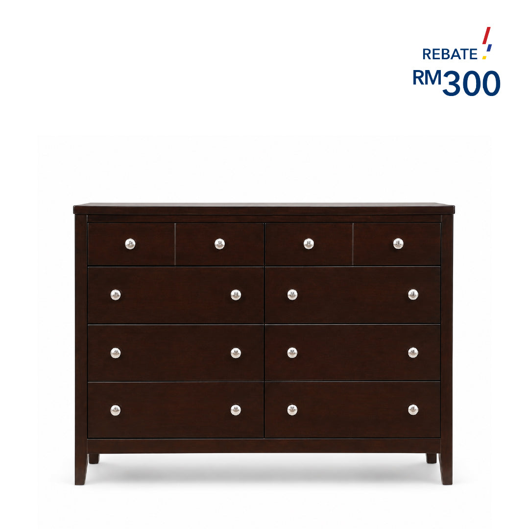 CAKRA 10 Drawers Dresser