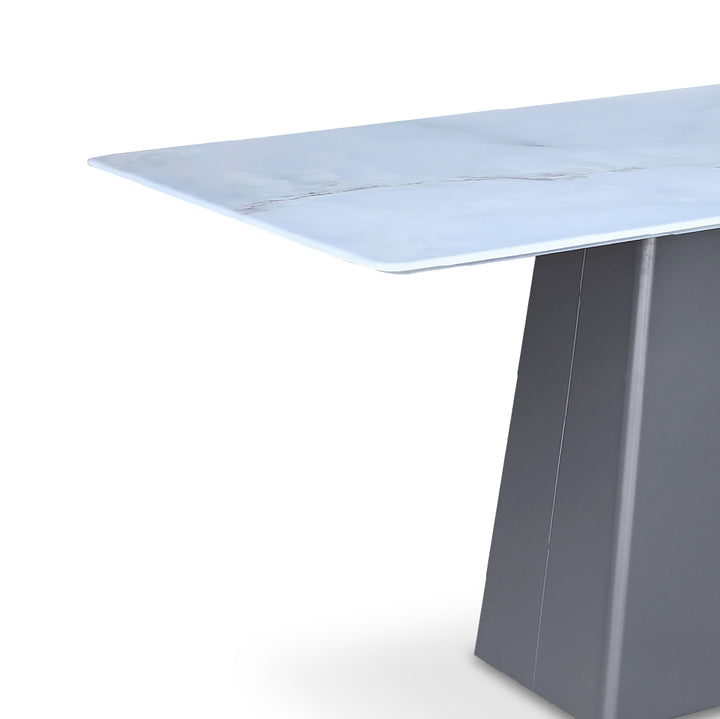 CELESTE II Crystal Marble Dining Table