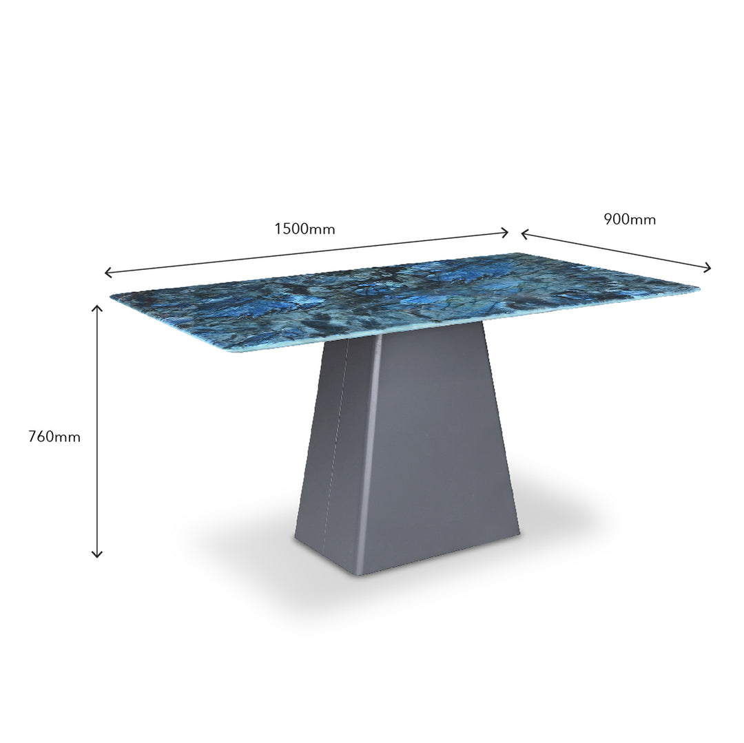 CELESTE IV Crystal Marble Dining Table