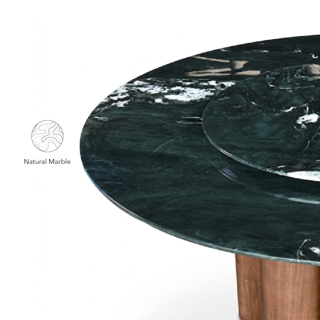 CASPIAN Round Natural Marble Dining Table