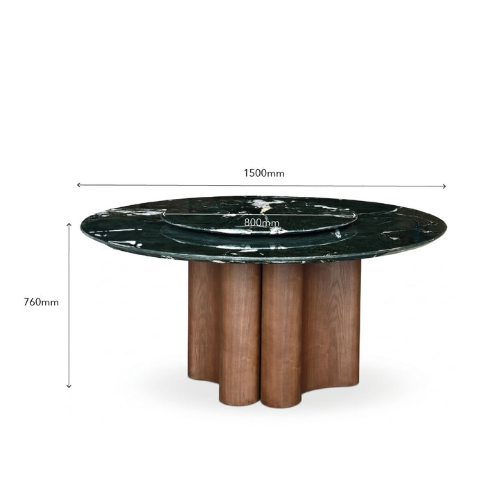 CASPIAN Round Natural Marble Dining Table