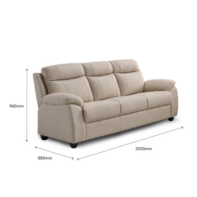 CASTIA Sofa Set Light Brown