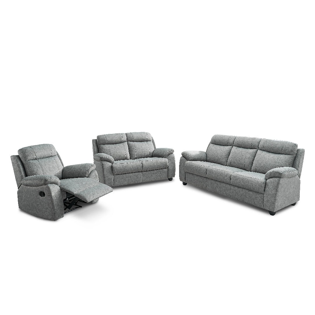 CASTIA 3 Seater Sofa Set Grey