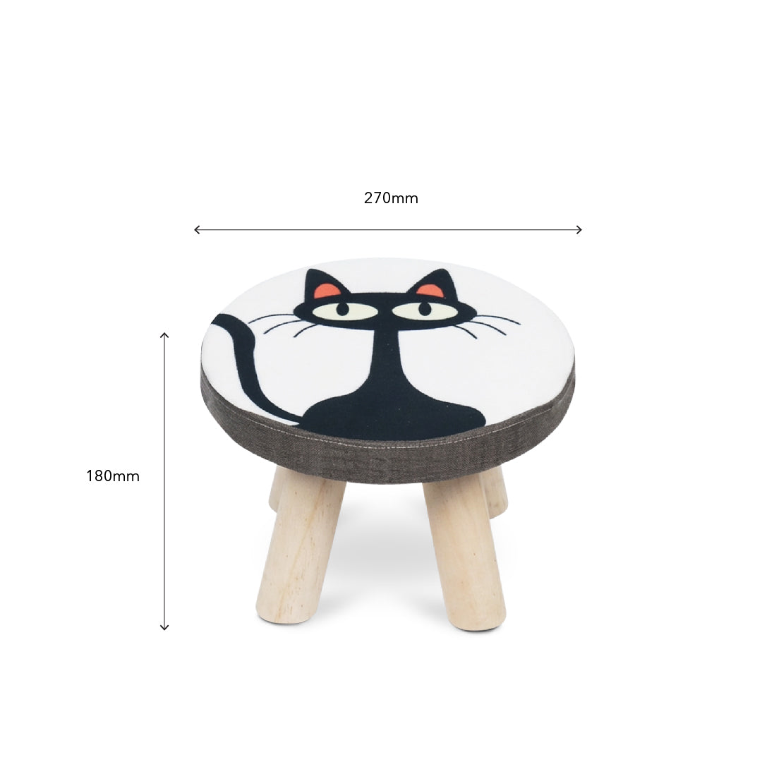 CAT Round Kid Stool Black