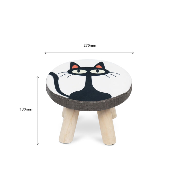 CAT Round Kid Stool Black