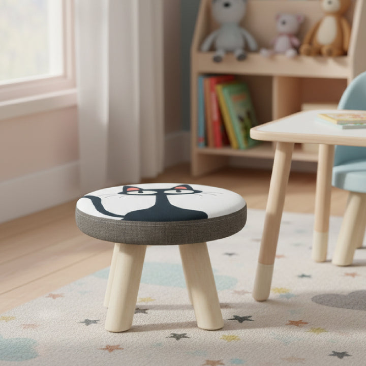 CAT Round Kid Stool Black