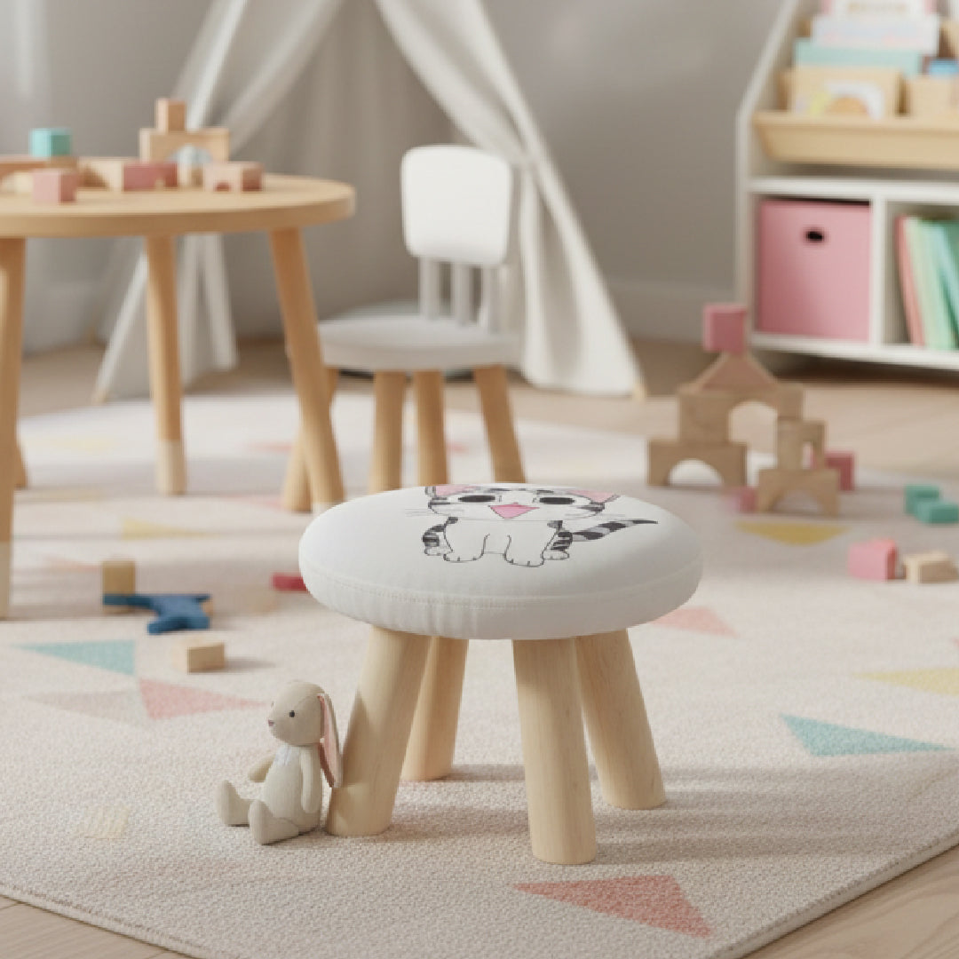CAT Round Kid Stool White