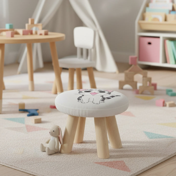CAT Round Kid Stool White