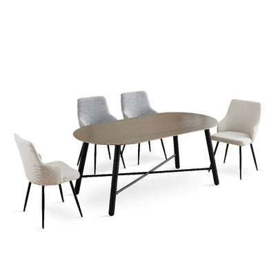 GORDY Dining Chair Light Grey