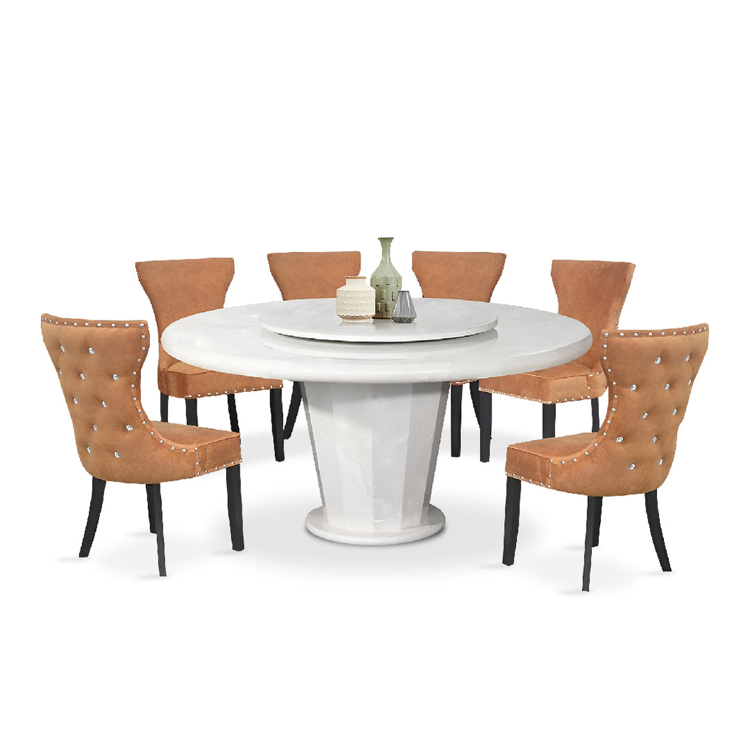 CEDRIC III Marble Dining Set