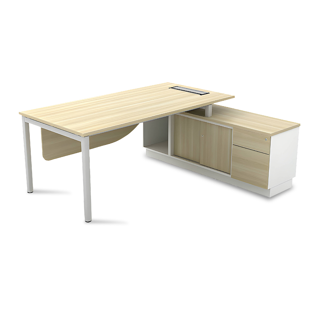 CELOSIA Director Table with Wire Trunking Box