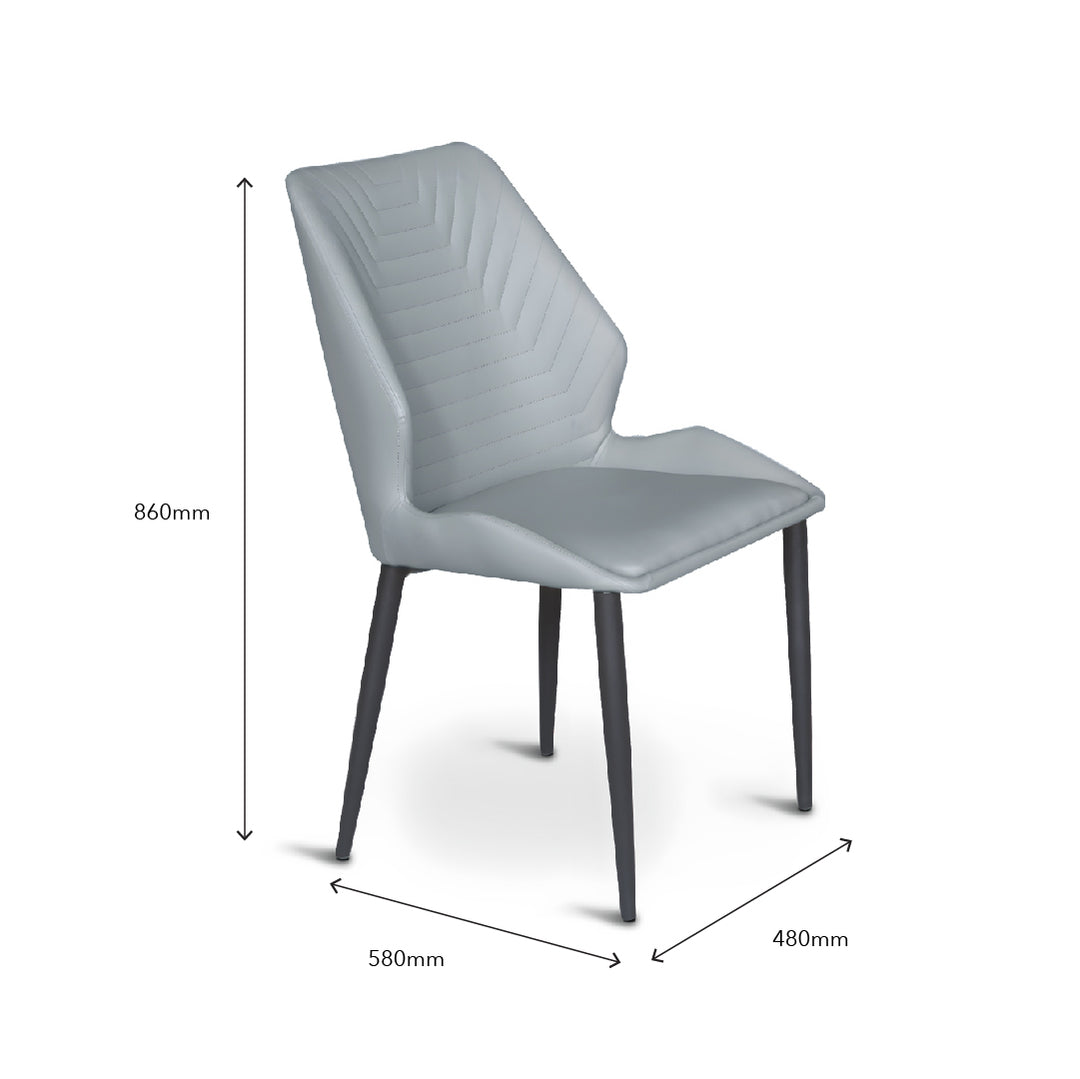 CELESTE II Crystal Marble Dining Set