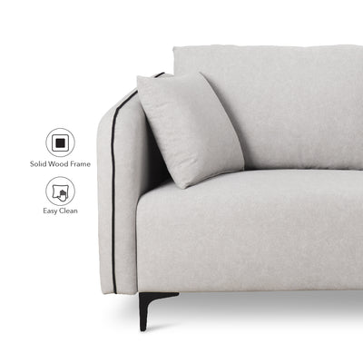 CHARLENE 3 Seater Sofa with Stool