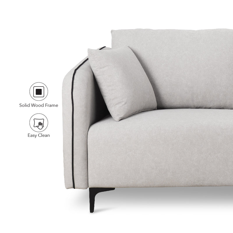 CHARLENE 3 Seater Sofa with Stool