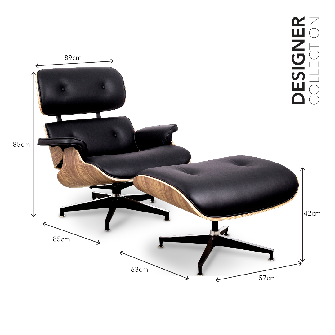 CHARLES Lounge Chair with Ottoman