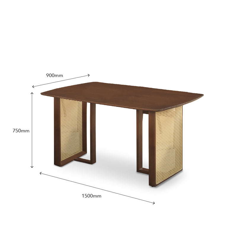 CHASE II Dining Set Walnut