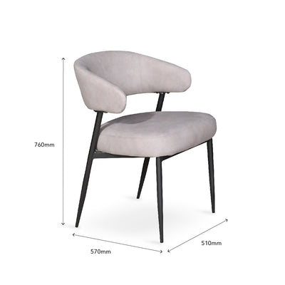 CICILE Dining Chair Brown