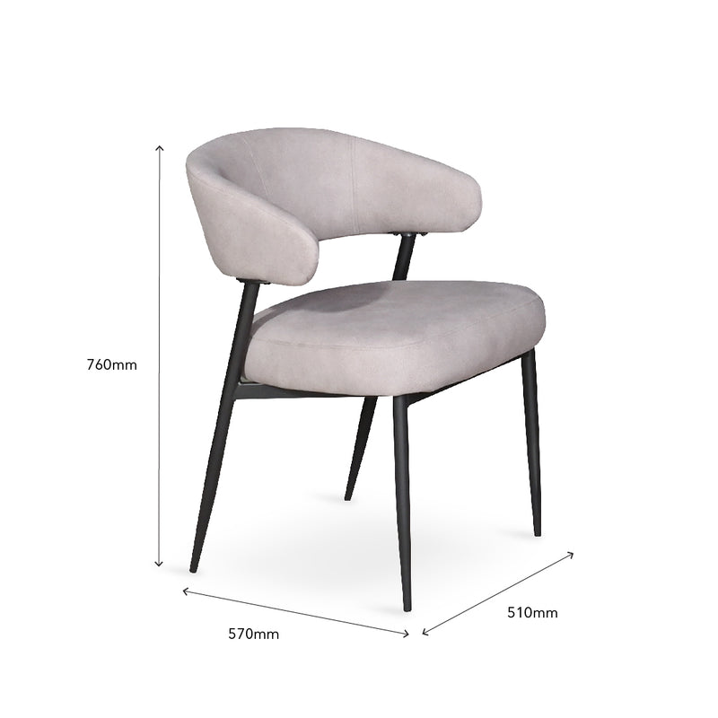 CICILE Dining Chair Brown