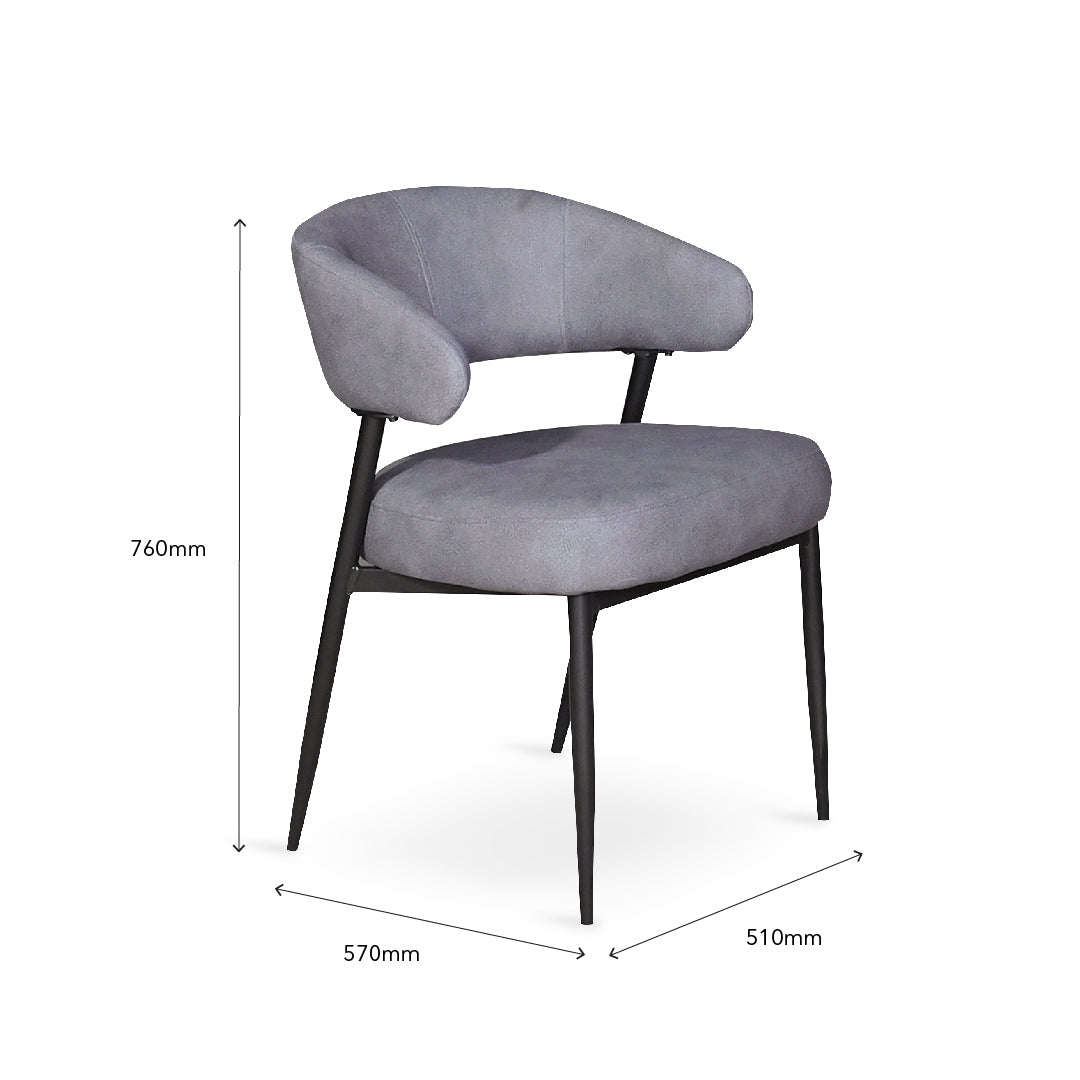 CICILE Dining Chair Grey