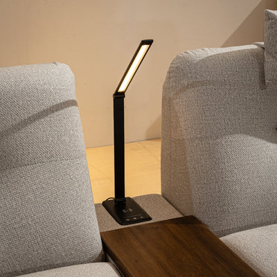 COEY L Shape Sofa with Console Table Dark Slate Grey