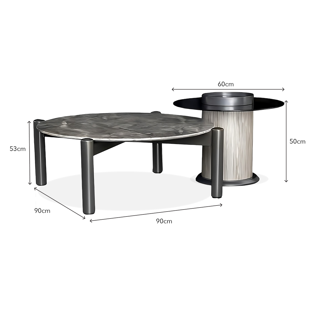 SARDINIA Ceramic Coffee Table Set