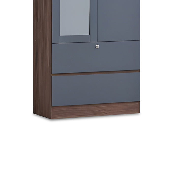 CRAWTON 2 Door Wardrobe with Top Storage
