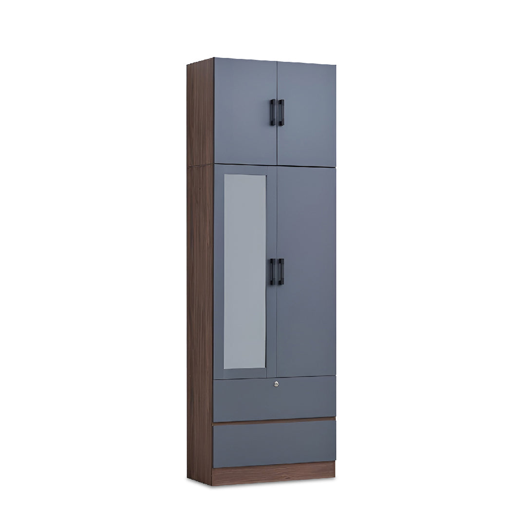 CRAWTON 2 Door Wardrobe with Top Storage