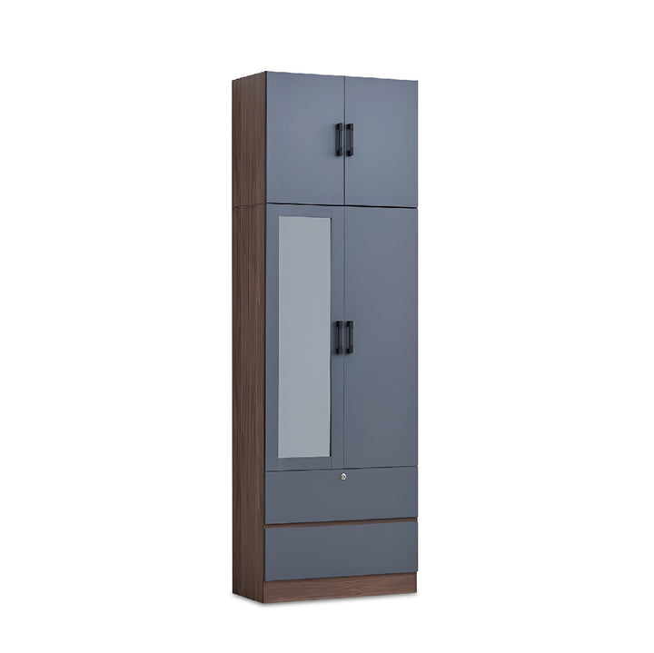 CRAWTON 2 Door Wardrobe with Top Storage