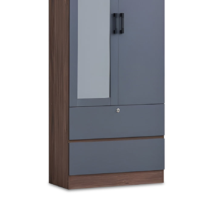 CRAWTON 2 Door Wardrobe with Top Storage