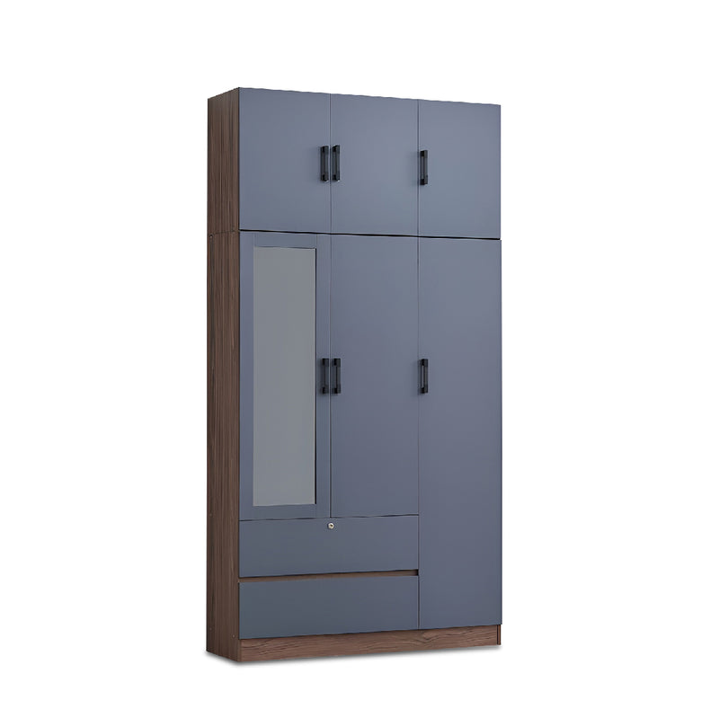 CRAWTON 3 Door Wardrobe with Top Storage