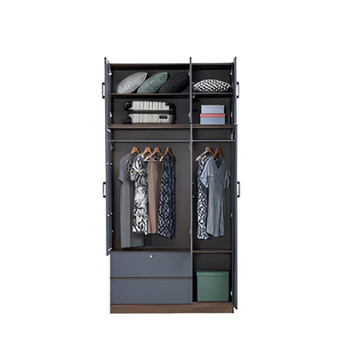 CRAWTON 3 Door Wardrobe with Top Storage